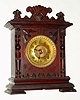 C.1894, Ansonia Clock Co., "Seneca", 8-day time/strike cabinet model mantel clock. 