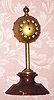 C.1875, French, Ferrier Bte, Montmartre 22, unknown duration gravity timepiece, a star studded gilt bronze ball that descends a central pole. 