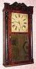 C.1832, Atkins and Downs for Mitchell and Atkins, Bristol, Conn., 30-hour time/strike, 2-wt, wood movement half column and splat shelf clock. 