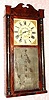 C.1831, (dated label) Philip L. Smith, Amber, Otisco, Onondaga County, New York, 30-hour time/strike wood movement half column and splat shelf clock. 
