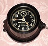 C.1941, (dated), Seth Thomas, Mark I Boat Clock in a black bakelite case, less rear mount. 