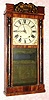 C.1832, Charles Kirke, Bristol, Conn., 30-hour time/strike wood movement half column and splat shelf clock. 