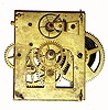 Movement Only, C.1850, Pomeroy and Co., Bristol, Conn, 30 hour marine movement with patent steel balance.