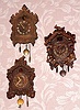 Lot of 3: C.1937, Keebler Clock Co., Chicago and Philadelphia and Lux Clock Mfg. Co., Waterbury, Conn., 30-hour novelty timepieces. 