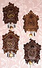 Lot of 4: C.1937, Lux Clock Mfg. Co., Waterbury, Conn., 30-hour novelty timepieces. 