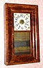C.1843, Chauncey Jerome, Bristol, Conn., 30-hour time/strike brass movement OG shelf clock, less weights. 
