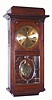 C.1930, German, Deco styled box clock with fine beveled glass panel in the door, 8-day gong strike. 