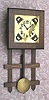 C.1920, E. Ingraham and Co., 8-day time/strike Mission style wall clock. 