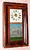 C.1850, George Marsh, Winchester, Conn., 30-hour time and strike OG shelf clock, brass movement. 