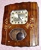 C.1917, French, (Girod), Art Noveau 8-day Westminster chime wall clock, as-found. 