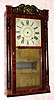 C.1835, Unknown, 30-hour time and strike wood movement half column and splat shelf clock. 