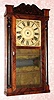 C.1832, Atkins and Downs for Mitchell and Atkins, Bristol, Conn., 30-hour time/strike half column and splat shelf clock. 