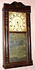 C.1830, Seth Thomas, Plymouth, Conn., 30-hour time/strike half column and splat shelf clock. 