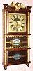 C.1840, Birge, Mallory and Co., 8-day time/strike triple decker shelf clock, as-found. 