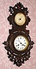 C.1900, Japy Freres, 8-day wall clock with barometer. 