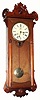 C.1975, Korean copy of a New Haven Clock Co., "Grecian", 8-day time and gong strike wall clock. 
