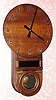 C.1923, Ansonia Clock Co., 8-day movement in a home-made country case. 