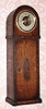 C.1930, English, Oak case and Aneroid barometer with a storage area below. 