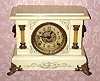 C.1905, Seth Thomas Clock Co., "Beulah", 8-day time/strike adamantine mantel clock. 