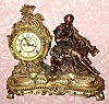 C.1904, Ansonia Clock Co, New York, MACBETH, figural clock, 8-day, gong strike. 
