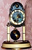 C.1954, German, J. Kaiser "UNIVERSE", 400-Day clock with unique compound pendulum with rotating terrestrial globe. 