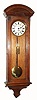C.1900, Austrian, 1-Wt Vienna Regulator, oak cased "post office" clock, 8-day timepiece. 