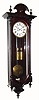 C.1860, Austrian, Anton Koll, Wien, 2-Weight, Vienna Regulator, in a transitional dark case with a grained finish, 8-day. 