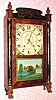 C.1832, M. and E. Blakeslee, Plymouth, Conn., 30-hour time/strike wood movement half column and splat shelf clock /short, with restoration. 