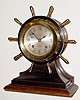 C.1957, [dated presentation], Chelsea Mariner, 3.75" dial, Ship's Bell, for Bailey, Banks and Biddle, tu-tone yellow brass and bronze finish case. 