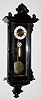 C.1860, Austrian, 1-weight Timepiece, in a transitional case, ebonized, one-to-two-day duration. 