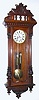 C.1875, Austrian, 2-Wt, Vienna Regulator, 8-day, in a walnut case with old top and finials. 