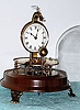 C.1975, Horolovar Co., "Briggs Rotary" 8-day reproduction novelty timepiece in very good condition with original dome. 
