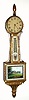 C.1835, Unknown, Massachusetts, 8-day patent or banjo timepiece. 