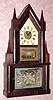 C.1845, Birge and Fuller, for J. J. Beals, Boston, double steeple shelf clock with detached twin fusees. 