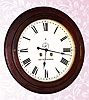 C.1910, Seth Thomas "CHRONOMETER LEVER", 8-day double spring timepiece in a mahogany case with hinged and locking bezel. 