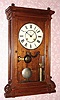 C.1895, Seth Thomas Clock Co., LINCOLN, 2-Weight shelf clock in walnut. 