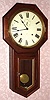 C.1909, Seth Thomas Clock Co., "World", 8-day time and strike, octagon long drop school clock. 