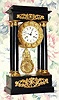 C.1870, French, Empire style 8-day, time and bell strike 4-column portico shelf clock. 