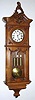 C.1885, Austrian, 3-Wt, 2nd Baroque, Grand Sonnerie Vienna Regulator, 8-day,in a walnut and veneer wall case. 