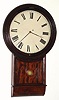 C.1820, Tavern Wall Clock, possibly by Martin Cheney, 8-day weight timepiece with 16" dial. 