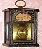 C.1840, Japanese Bracket Clock, time, strike and calendar, delicate MOP inlaid case, fusee for time, going barrel for strike. 