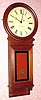 C.1895, Boston Clock Co., for Daniel Pratt and Son, Boston, serial No. 738, single weight wall regulator in Cherry. 
