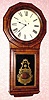C.1870, Seth Thomas, Regulator No. 1-Extra, single weight timepiece in rosewood, 8-day. 
