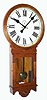 C.1915, Waterbury "Regulator No. 80" , 2-weight time only, dead beat escapement, in a large round drop oak case. 