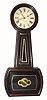 C.1890, E. Howard and Co., Boston, "No. 4 Banjo", 8-day weight driven timepiece in a grained cherry case. 
