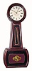 C.1900, E. Howard and Co., Boston, "No. 5 Banjo", 8-day weight driven timepiece in a grained cherry case, smallest size. 