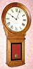 C.1890, E. Howard and Co., Boston, "Regulator No. 70", in quarter sawn oak, weight driven timepiece, 8-day. 