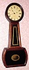 C.1845, Howard and Davis, Boston, "No. 3 Banjo", in mahogany, with the remains of false graining, 8-day weight timepiece. 