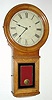 C.1890, E. Howard and Co., Boston, "Regulator No. 70", in quarter sawn oak, weight driven timepiece, 8-day. 