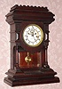 C.1889, E. N. Welch Mfg. Co., Forestville, Conn., "Khedive", 8-day time/strike mantel clock. 